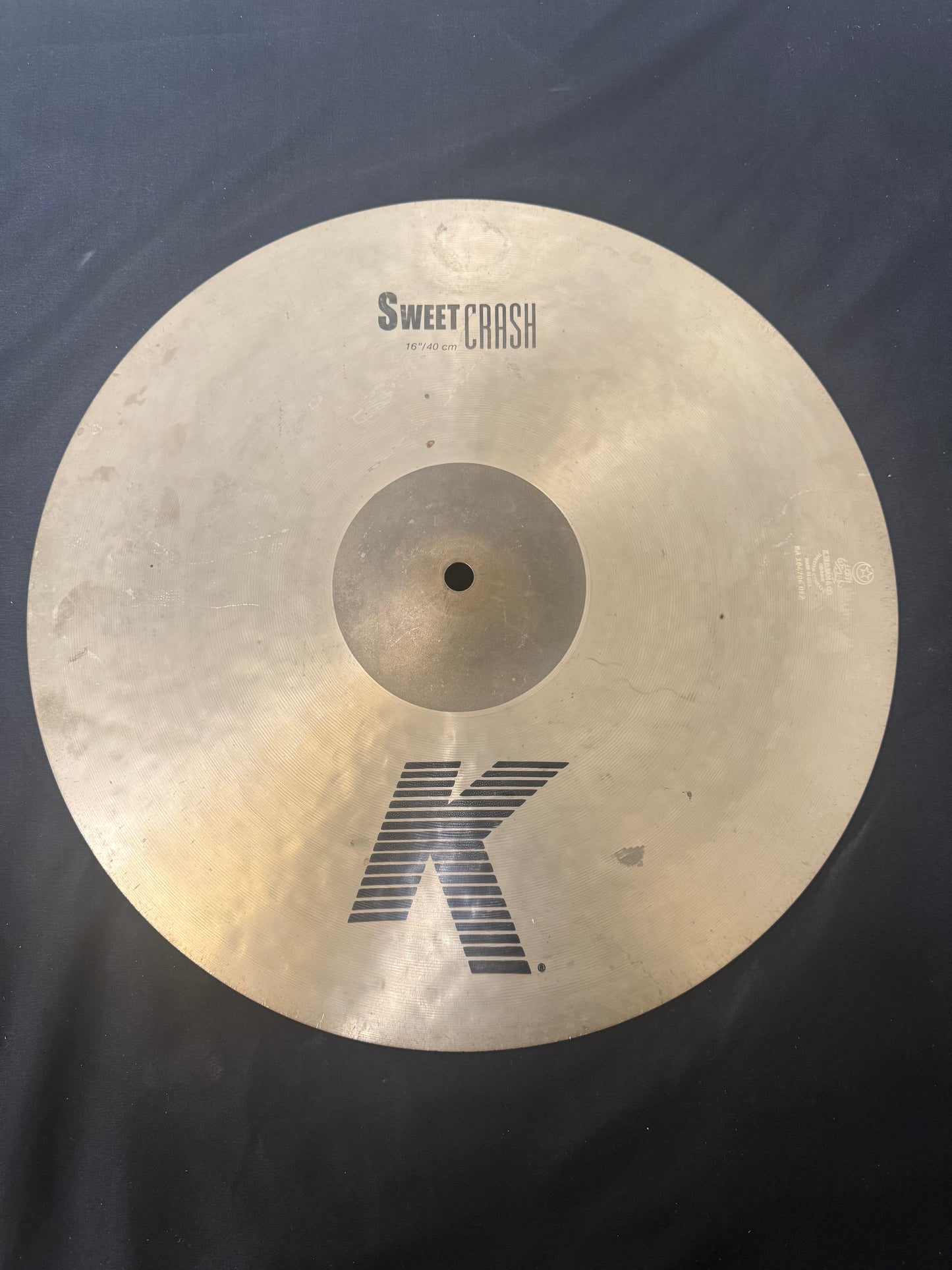 Used Zildjian Sweet K 16" Crash Cymbal