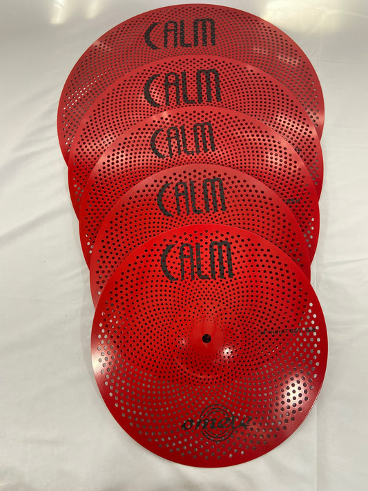 Omete Calm Series Cymbals - Red - 4 Pack