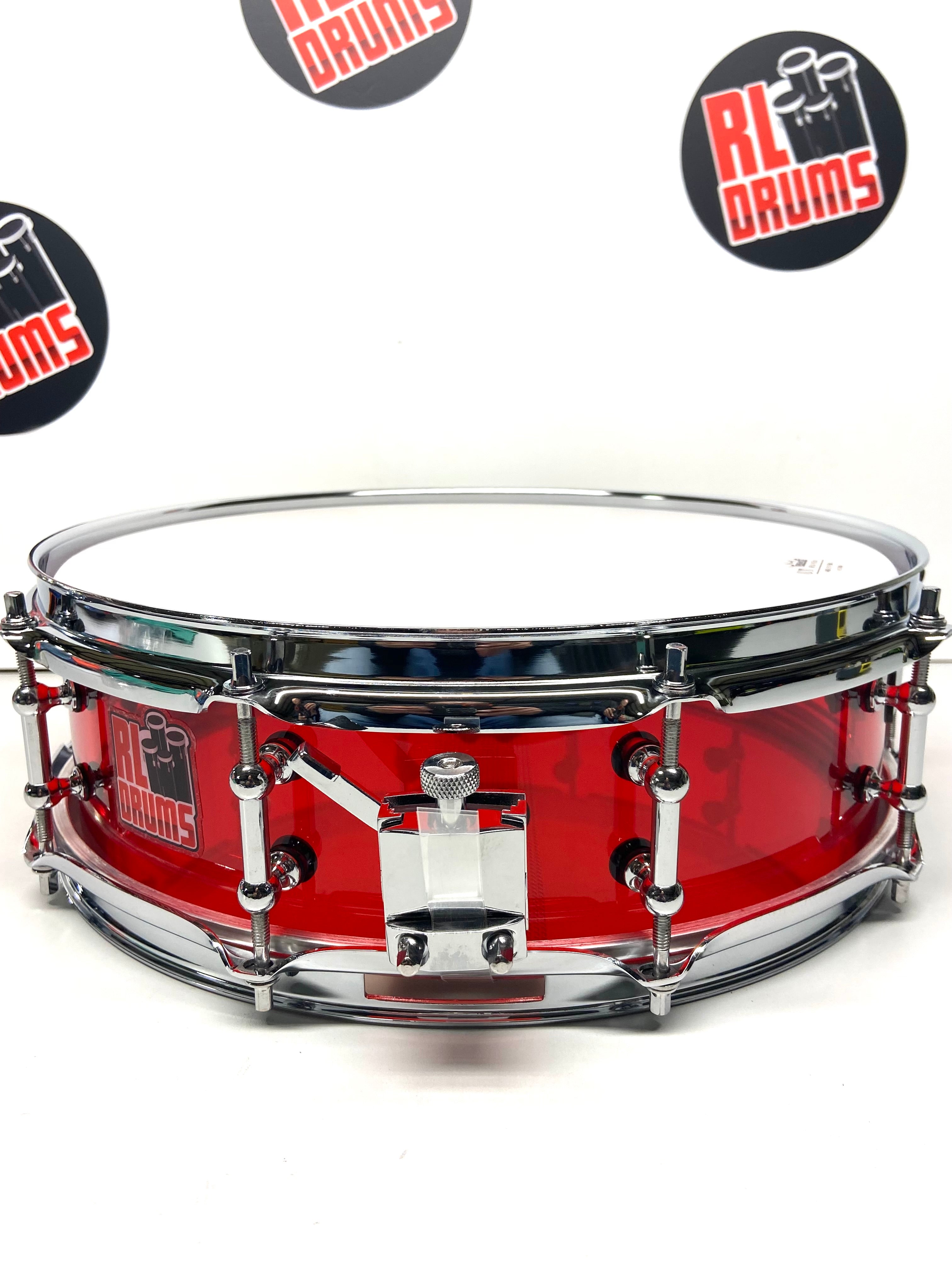 Red Acrylic Snare Drum – RL Drums